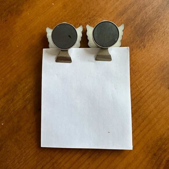 Two angel magnetic notepad holders refrigerator magnet, paper clip with notepad - Picture 2 of 4
